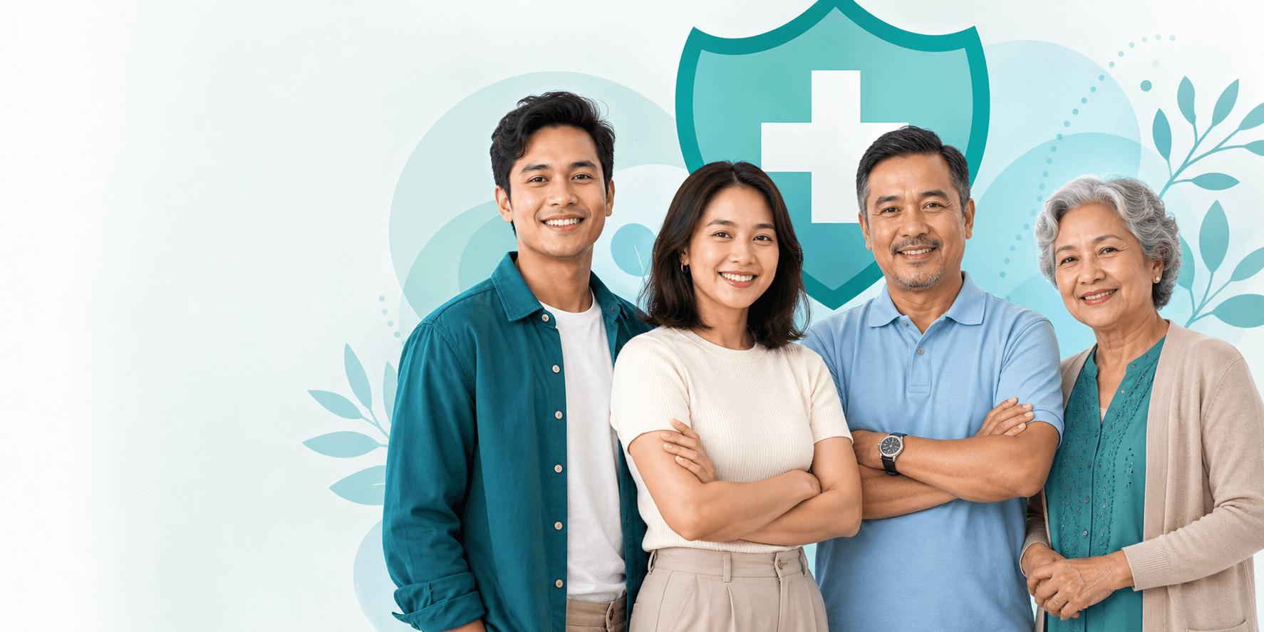Four Filipino adults representing different stages of adult life